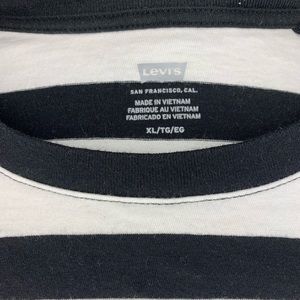 Levi’s Striped shirt with ties on the bottom